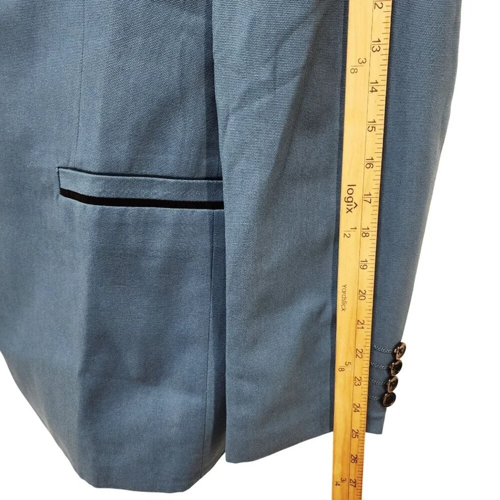 Coofandy Mens Blue Blazer Jacket Size L Button Closure